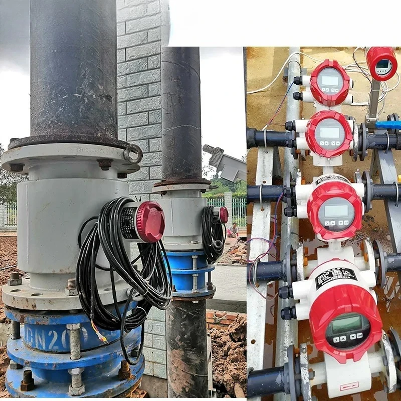 new2025Industry sewage water liquid rs485 modbus electromagnetic flow meter mini magnetic flowmeter