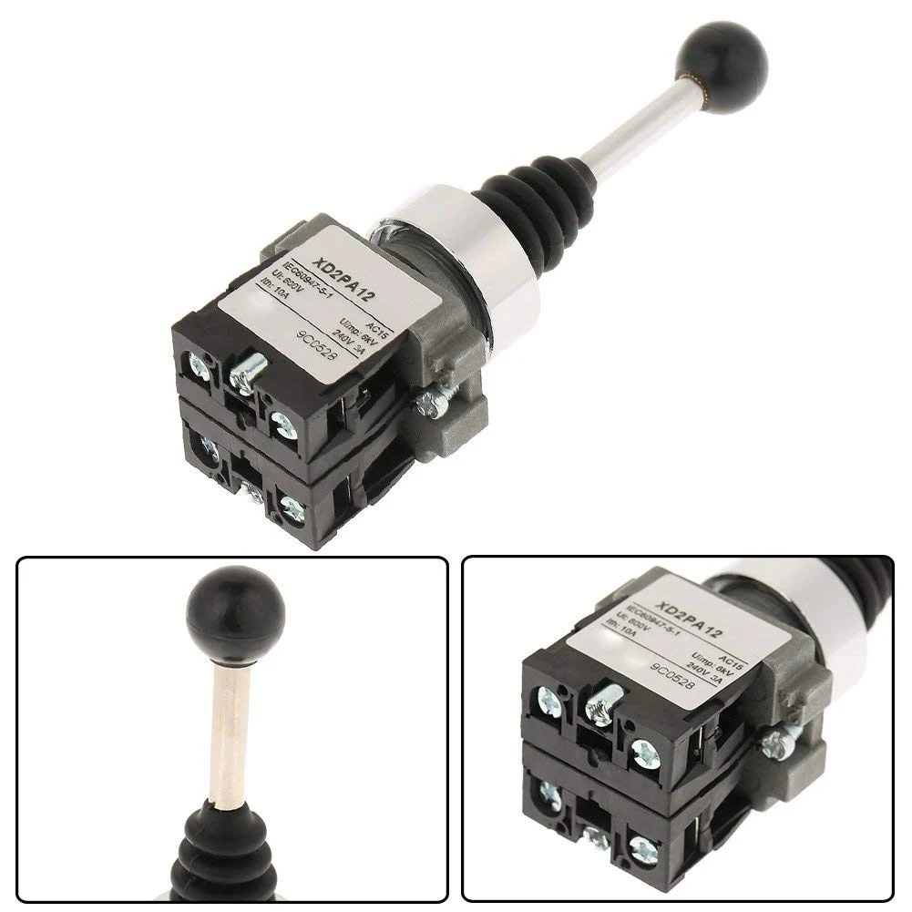 

LICE-джойстик-переключатель XD2PA12 AC3000V, крестовый переключатель, двойной самоблокирующийся переключатель, 2 однорычажные переключатели