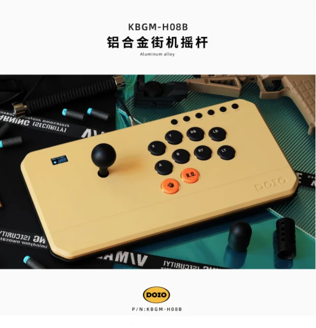 original DOIO All aluminum alloy rocker HITBOX game peripheral Street Fighter 6 supports PS4 PS5 switch PC steam KBGM-H08B