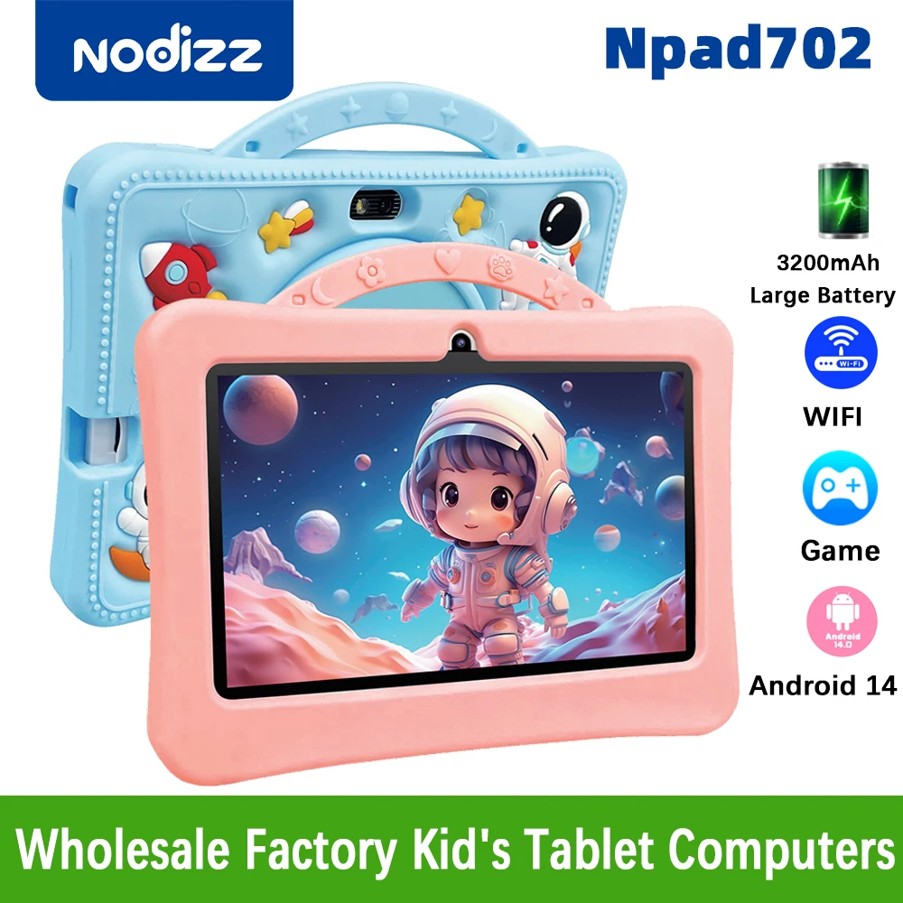 

7 Inch Android 14 New Cartoon Pattern 4+128GB Kids Tablet Learning Education Games Tablets with Parent Control Children's Gifts