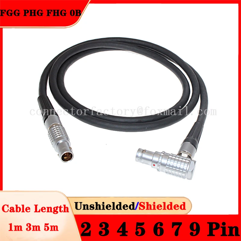 

FGG FHG PHG 0B 2 3 4 5 6 7 9Pin Aviation Metal Male Plug Female Socket Connector Welding High Flexible Drag Chain Shielded Cable