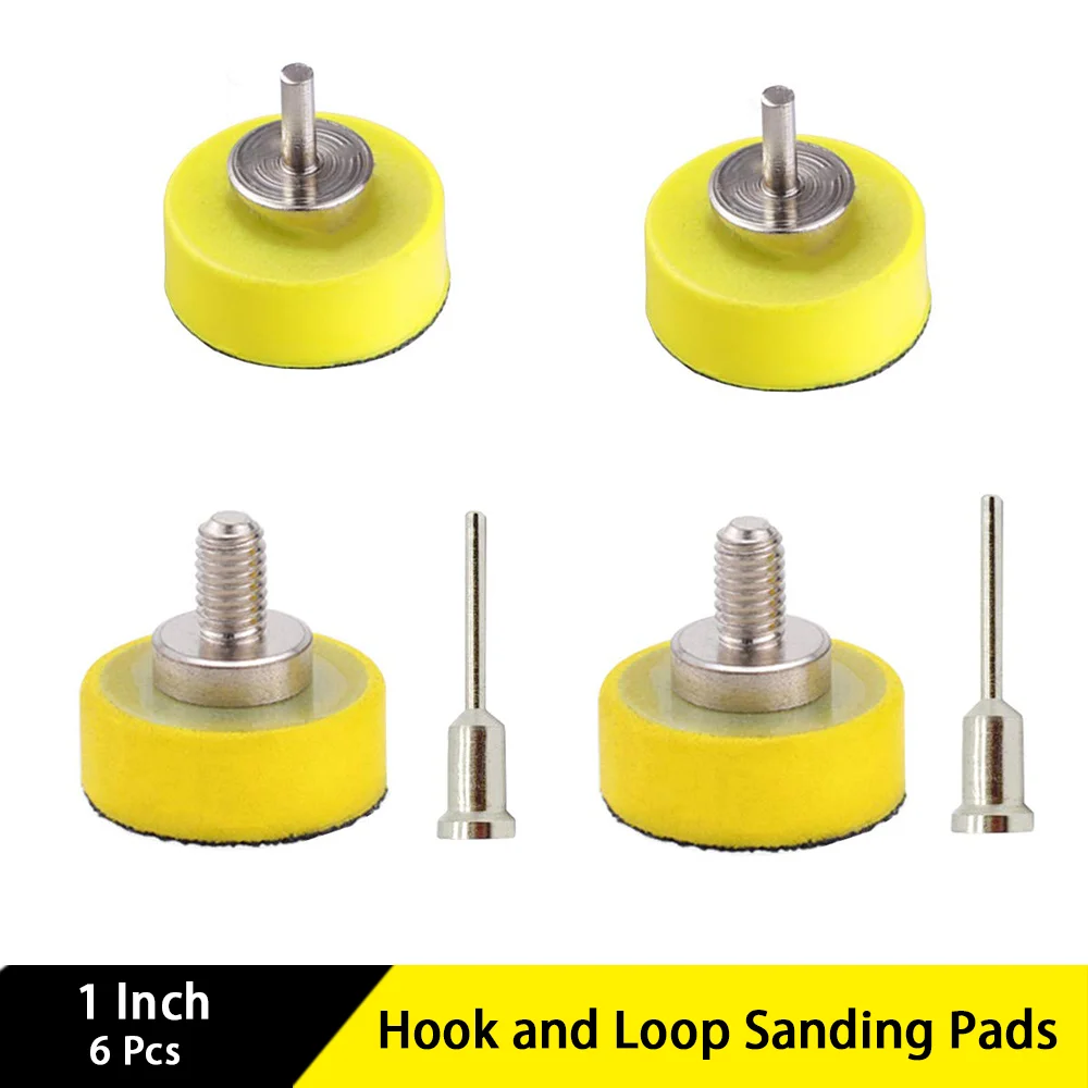 

1 Inch Hook and Look Sanding Pads with Shank of 2.35mmX10mm 3mmX10mm 3mmX30mm 6mmX30mm for Grinding Finishing and Polishing