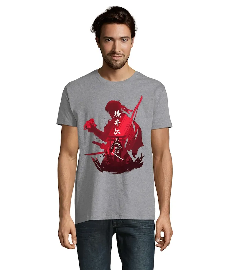 Ghost Of Tsushima Minimalist Torii Gate Red Art Unisex Men's Cotton T-Shirt