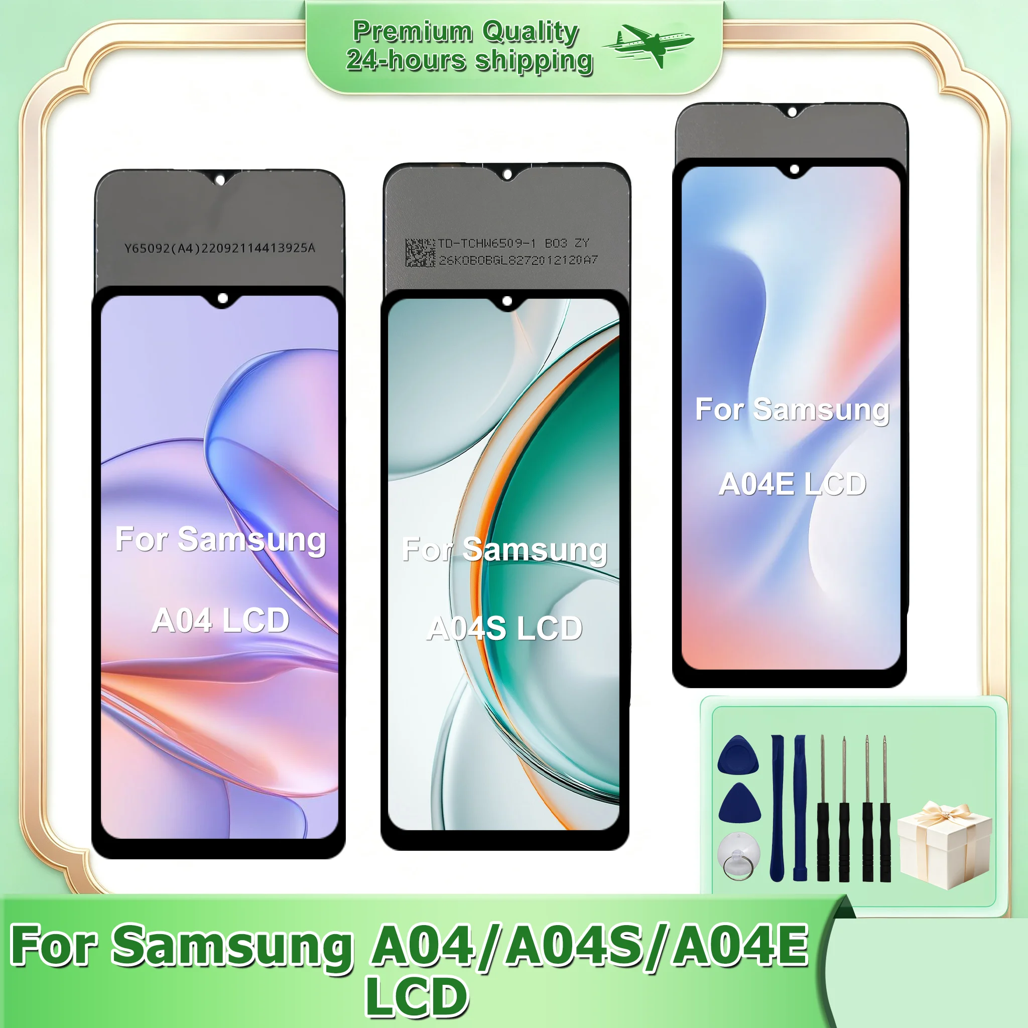 IPS 6.5" For Samsung Galaxy A04 LCD A04S Display SM-A045F SM-A047F Replace Part For Samsung A04E LCD SM-A042F Digitizer Assembly