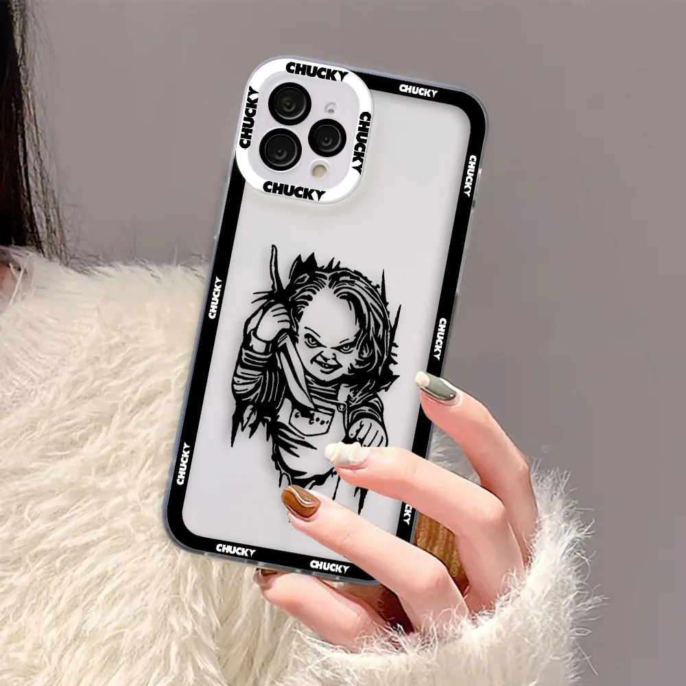 Print Good Guys Chucky Cover Clear Phone Case For iPhone Apple 17 17E AIR 16E 16 15 14 12 13 11 Pro 8 7 Plus Max Capa Case Shell view 2