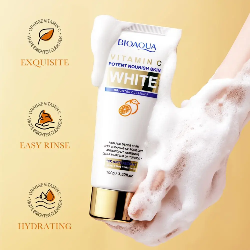 

Vitamin C Whitening Brightening Cleanser Cleansing Milk-Cream Facial Skincare Cleanser For Face Cleanser Skin Care