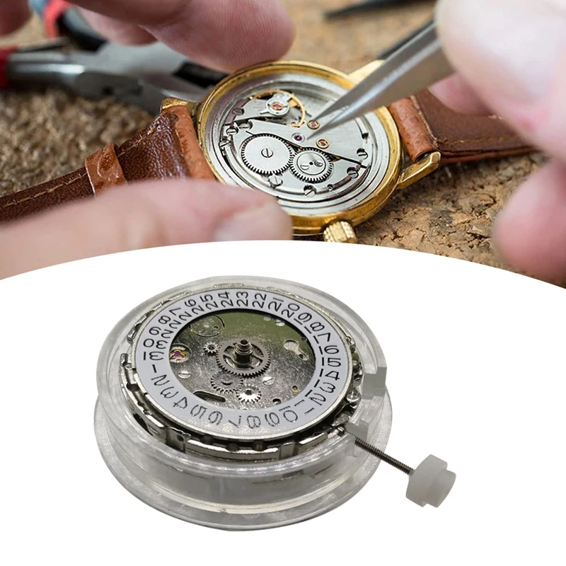 DG3804-3 Watch Movement 2813 Four-Needle 3 O'clock Calendar Automatic Mechanical Movement Replacement GMT2813