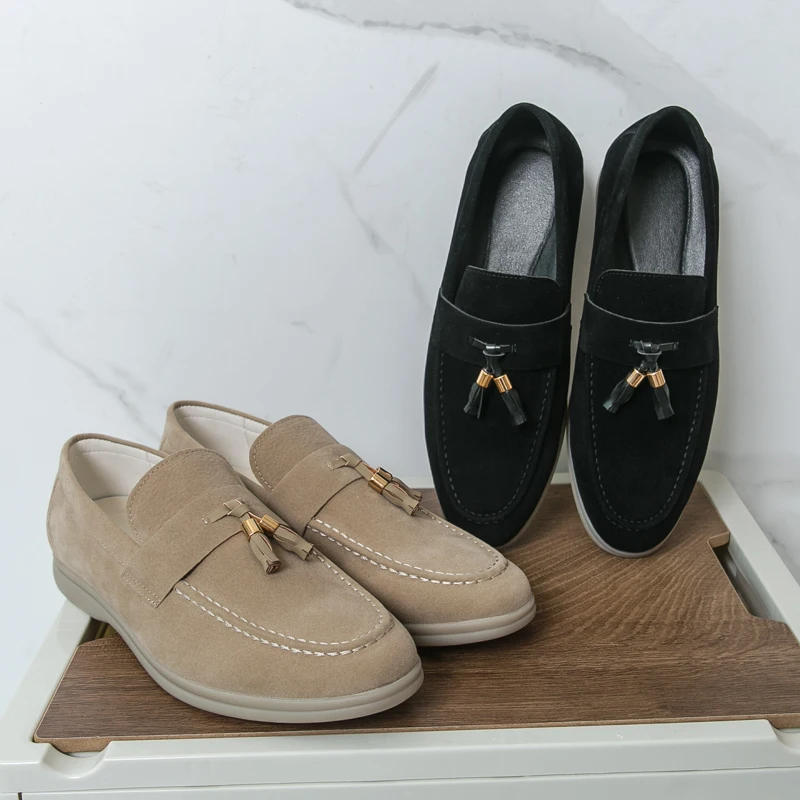 Sizes 38-46 Men Casual Business Loafers Color Men One-piece Lightweight Comfortable Driving Traveling Shoes Social Shoes Men