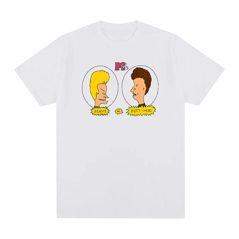 

Beavis & Butthead Humorous Beavis and Butthead New Design breathable white t-shirt Cotton Men T shirt New TEE TSHIRT Womens tops