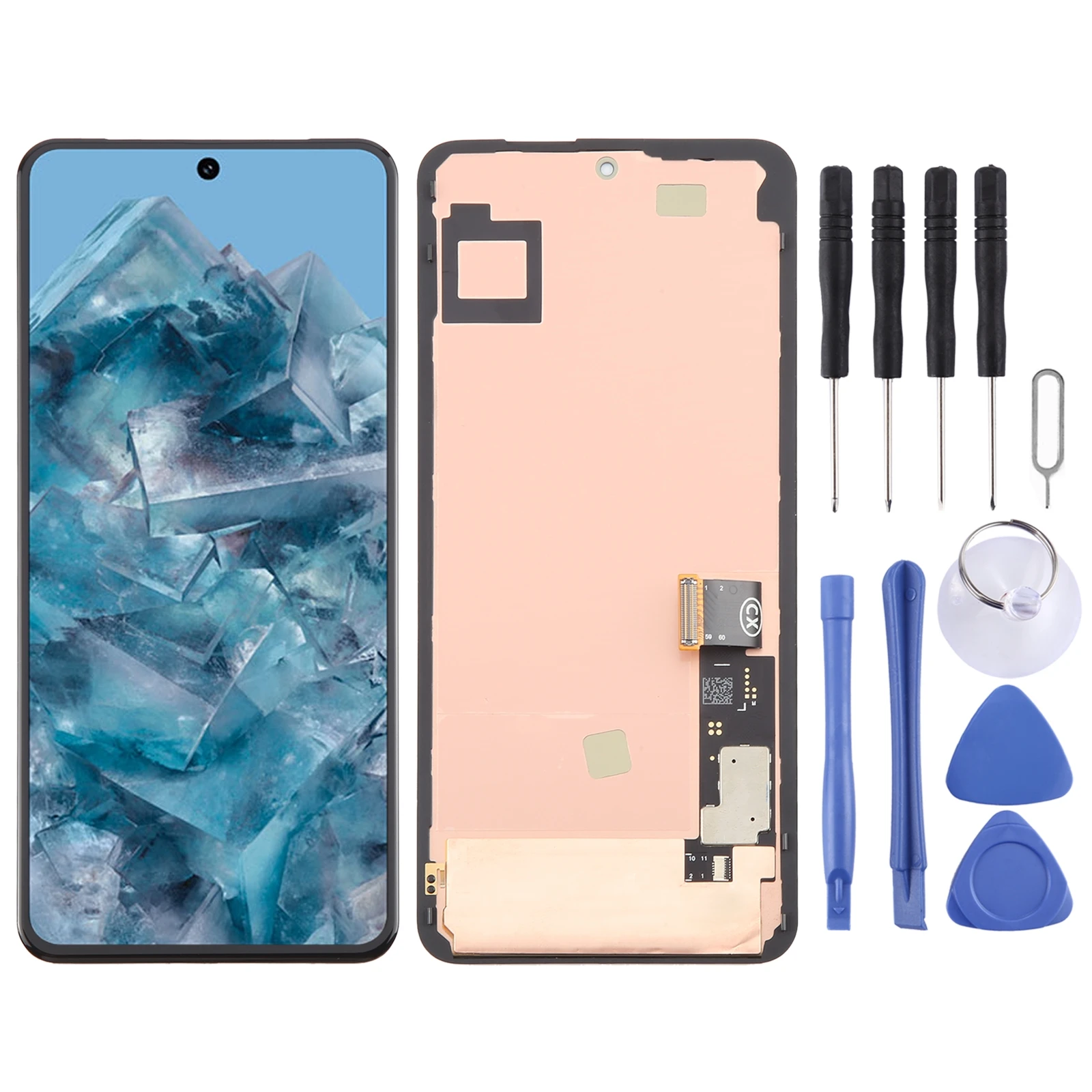 Para Google Pixel 8 Pro GC3VE G1MNW OLED LCD digitalizador de pantalla montaje completo con marco