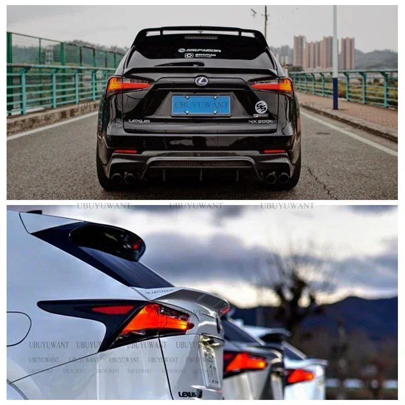 For Lexus NX200 NX200T NX300 Spoiler High Quality ABS Material Car Rear Wing Rear Spoiler For LEXUS NX 2015-2020