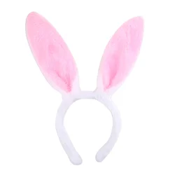 Cute Plush Bunny Ears Hair Bands Soft Rabbite Ears Easter Adult Headbands for Women Girls Anime Cosplay Party Hair Accessories