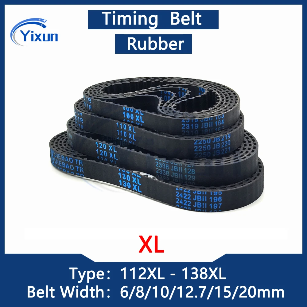 XL Loop Timing Belt 112XL 114XL 116XL 118XL 120XL 122XL 124XL 126XL 128XL 130XL 132XL 134XL 136XL 138XL Width 6-20mm Drive Belt