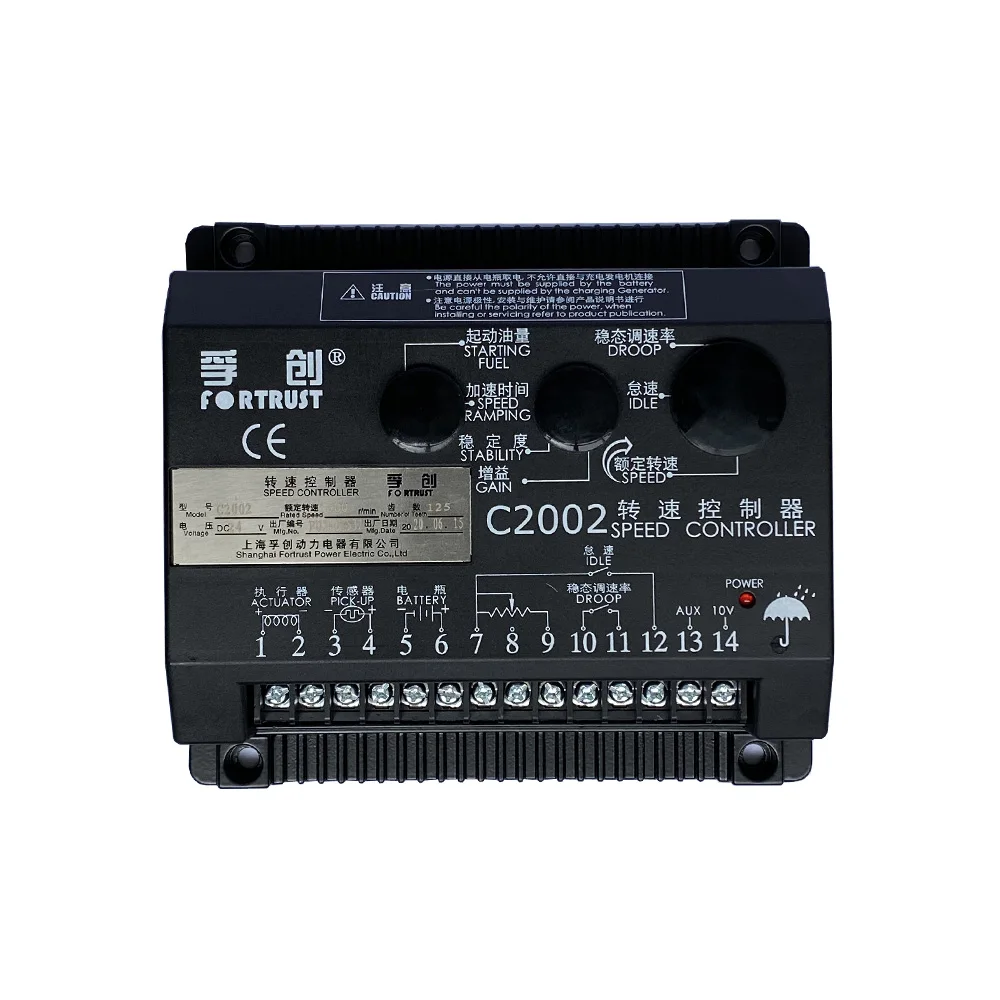 

China Supplier Fortrust Speed Controller C2002 Governor Speed Control Board For Grupo Electrogeno Generator Parts