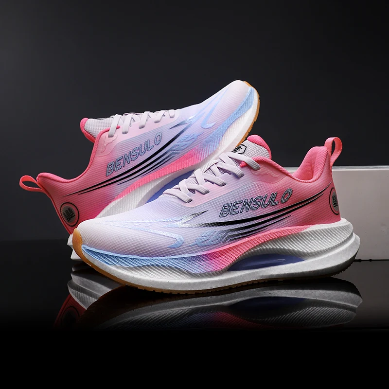 

Men's Basketball Shoes Women's Mesh Breathable Flat Non-slip Training Walking Shoes Pink Tennis Shoes Neutral Sneakers Running S