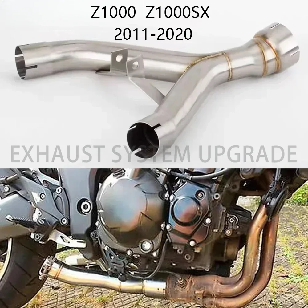 For Kawasaki Z1000 Z1000SX 2011 2012 2013 2014 2015 2016 2017 2018 2019 2020 Motorcycle Middle Mid Pipe Decat Eliminator Exhaust