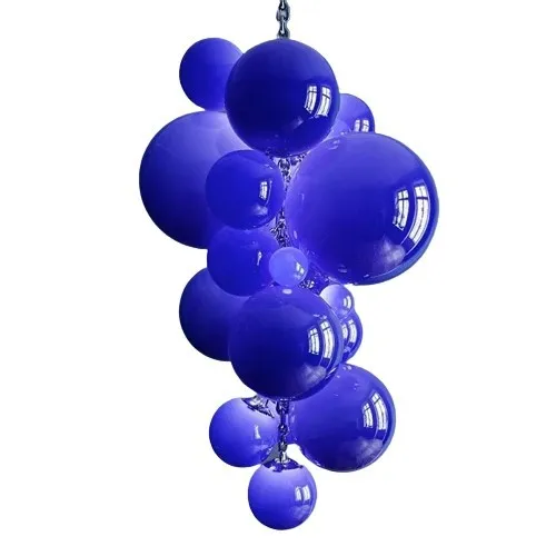 

Fruit-themed restaurant Grape chandelier Empty staircase Designer creative glass lamps