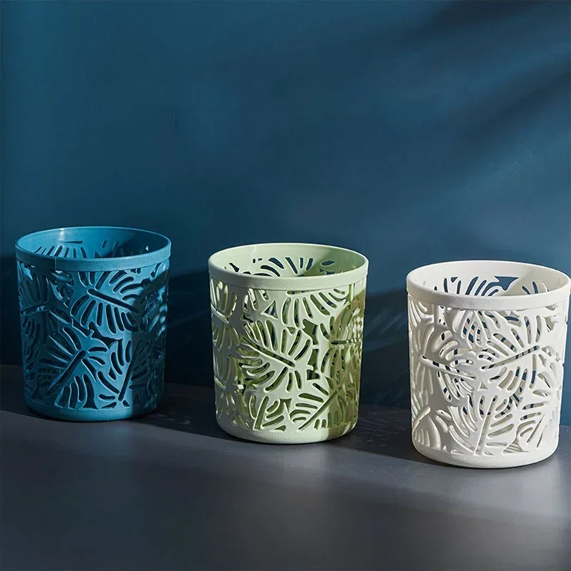 Portalápices con forma de flor hueca creativa, contenedor de almacenamiento de brochas de maquillaje, organizador de escritorio, papelería, portalápices, suministros de oficina