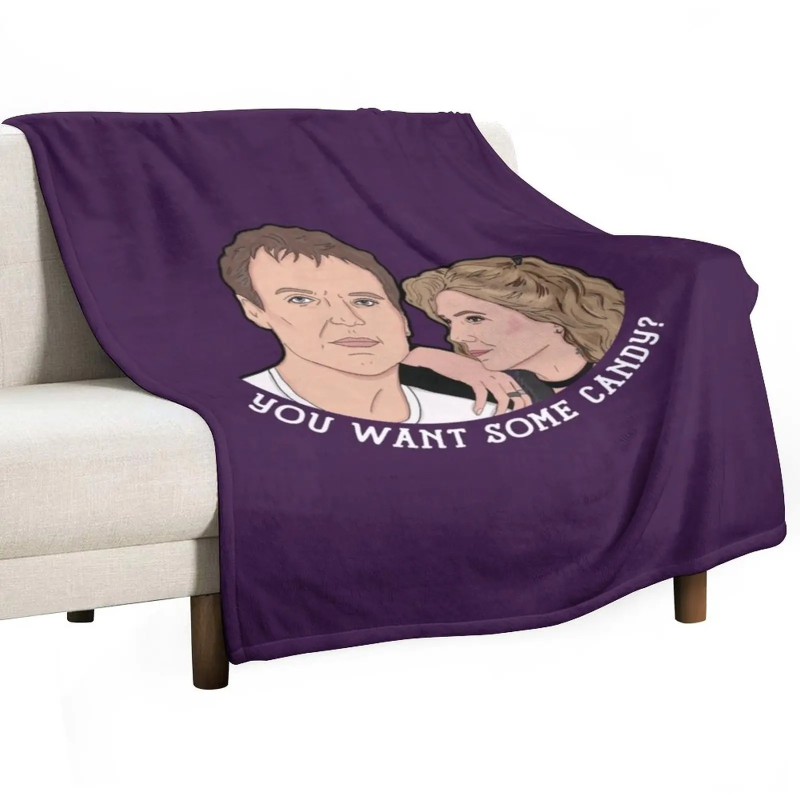 

Giles & Joyce Band Candy BTVS Throw Blanket manga Luxury Designer Heavy Bed covers Blankets
