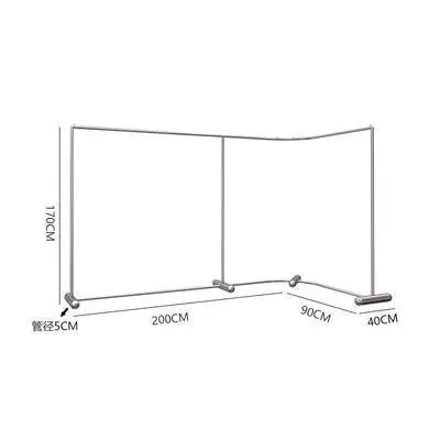 

Clothing store light luxury stainless steel brushed display stand display
