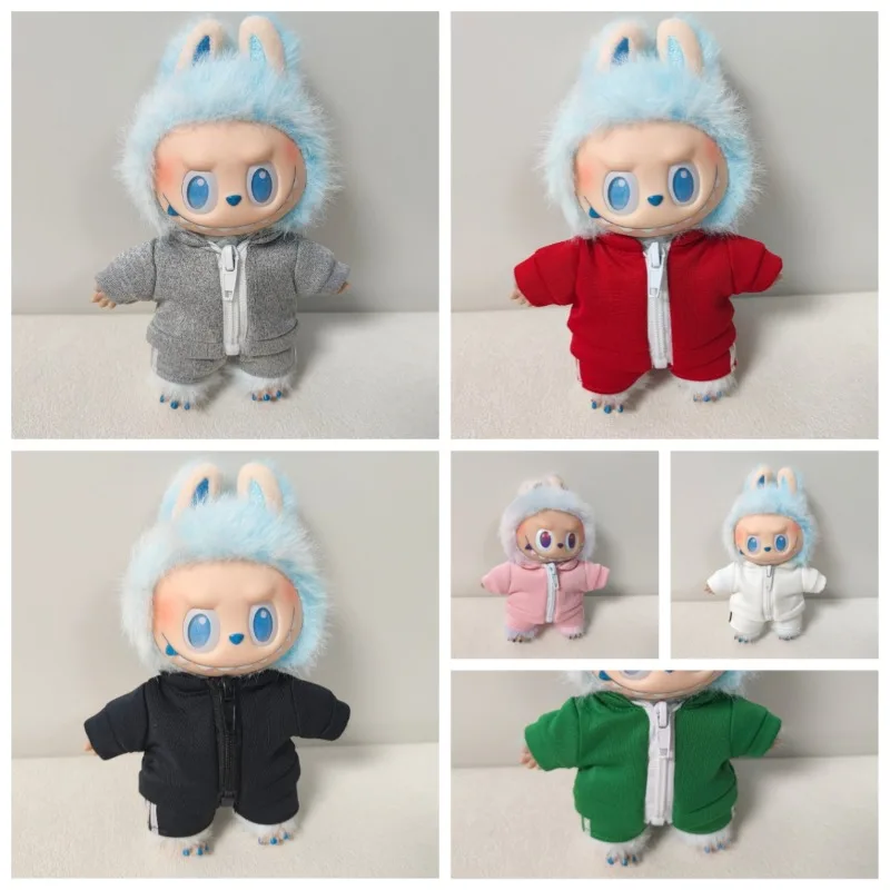 

Одежда Labubu подходит для Labubu V1V2 в костюме-двойка разных цветов. Модный хлопок 10 см милый.