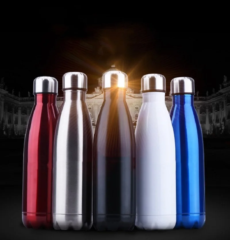 

Double Stainless Steel Water Bottle,Double Layer Vacuum Flasks,Drinkware,Outdoor Sports,Cola Water Bottle,300ml,500ml,750ml