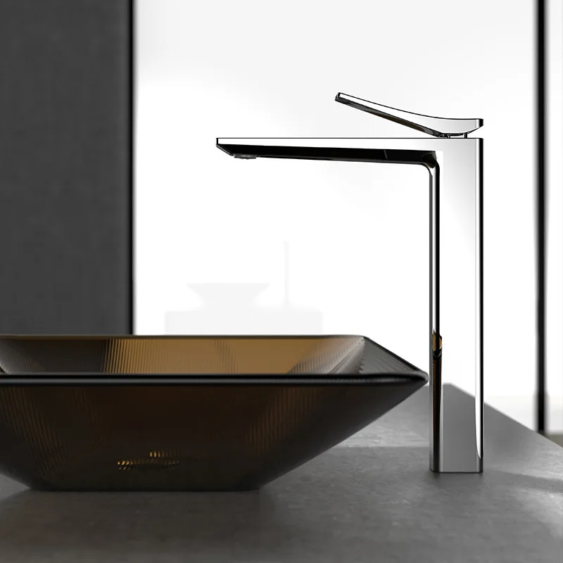 

Смесители для раковины в ванной комнате, современный смеситель для раковины с одним отверстием, 1-ручные смесители для горячей и холодной воды, хром