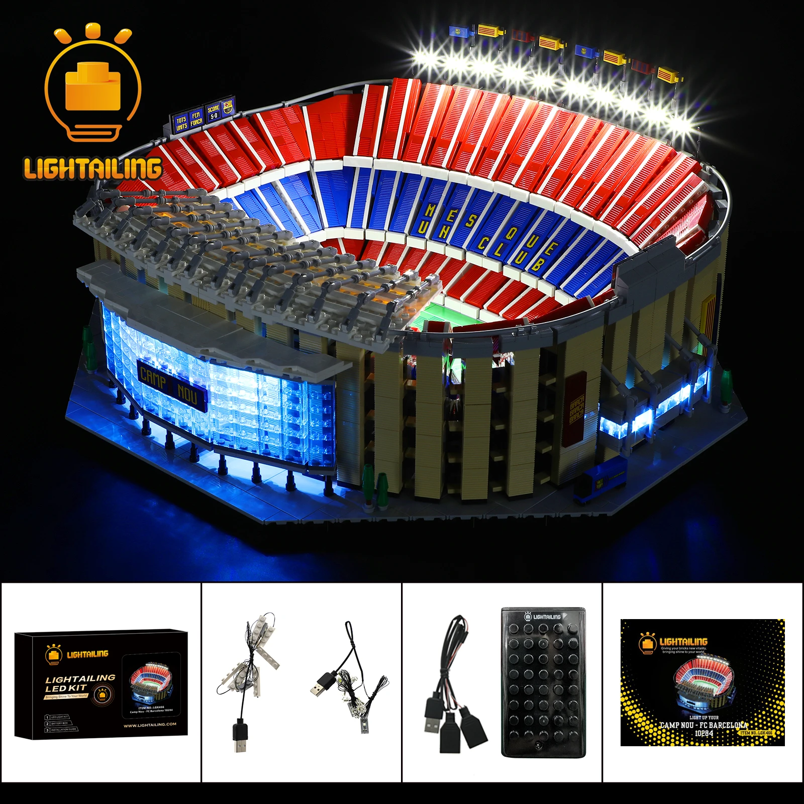 

LIGHTAILING LED Light Kit for 10284 Building Blocks Set (NOT Include the Model) Bricks Toys for Children