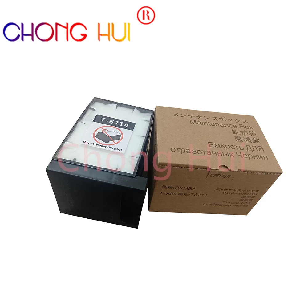 

2 контейнера для отработанных чернил Epson T6714 для WF-C869RA 8690A C8190A PX-S7110 C878Ra 879Ra