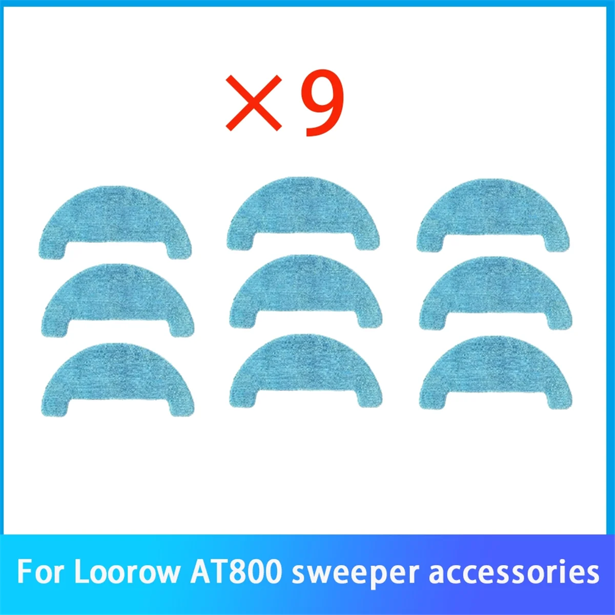 9 Pcs Cleaning Cloth for Loorow AT800 Robot Vacuum Cleaner