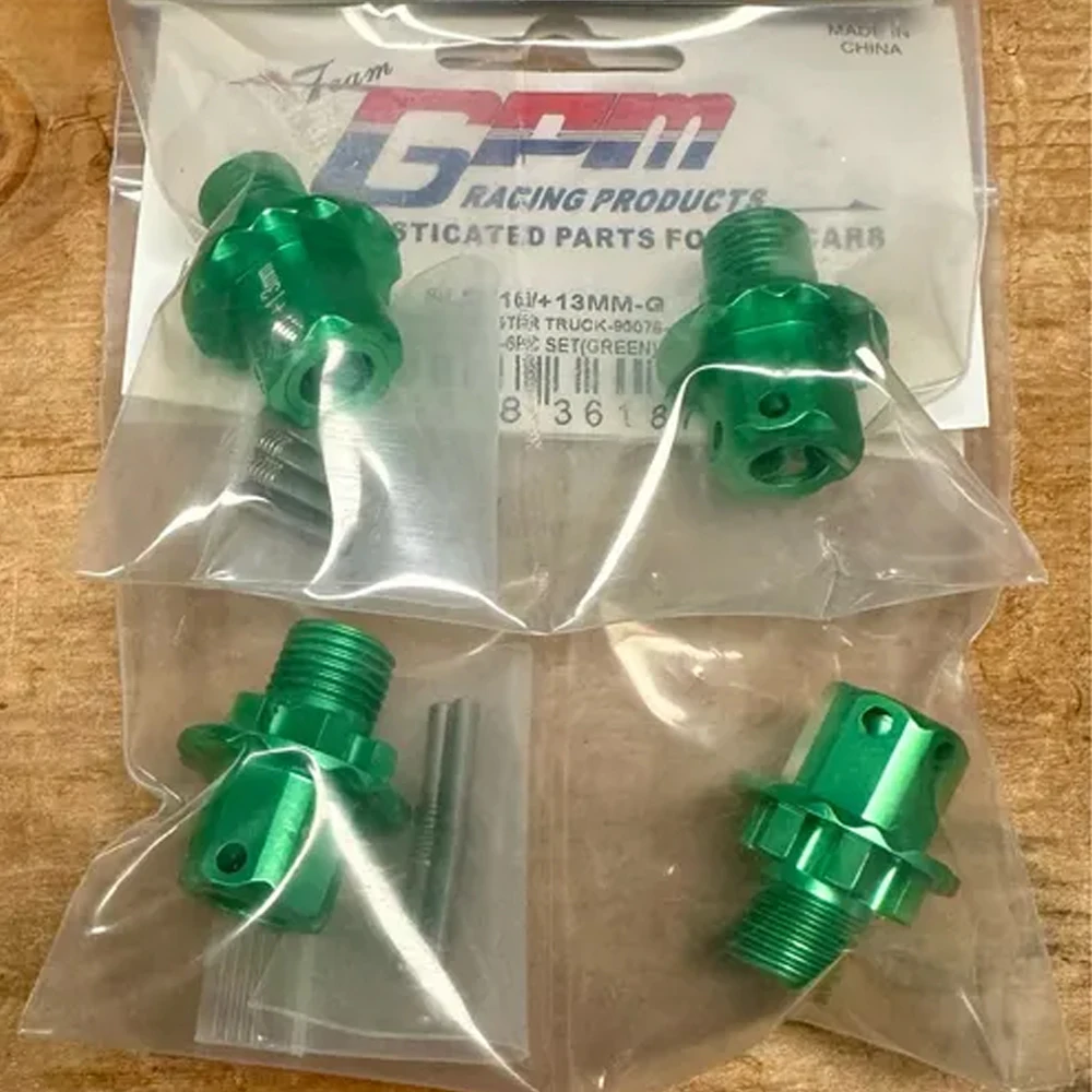 

GPM Metal Aluminum Alloy +13MM Extended 17MM Wheel Hubs Adapter 8654 for Traxxas 1/8 Sledge 6S 95076-4 Monster Truck RC Car