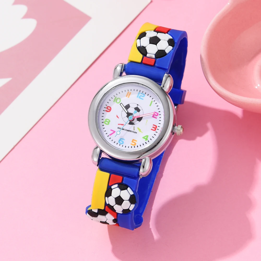 1PC Kids Watches Cartoon Watches Pink Silicone Quartz Wristwatch Birthday Gift Girl Boy Children Study Time Girl Watch Reloj