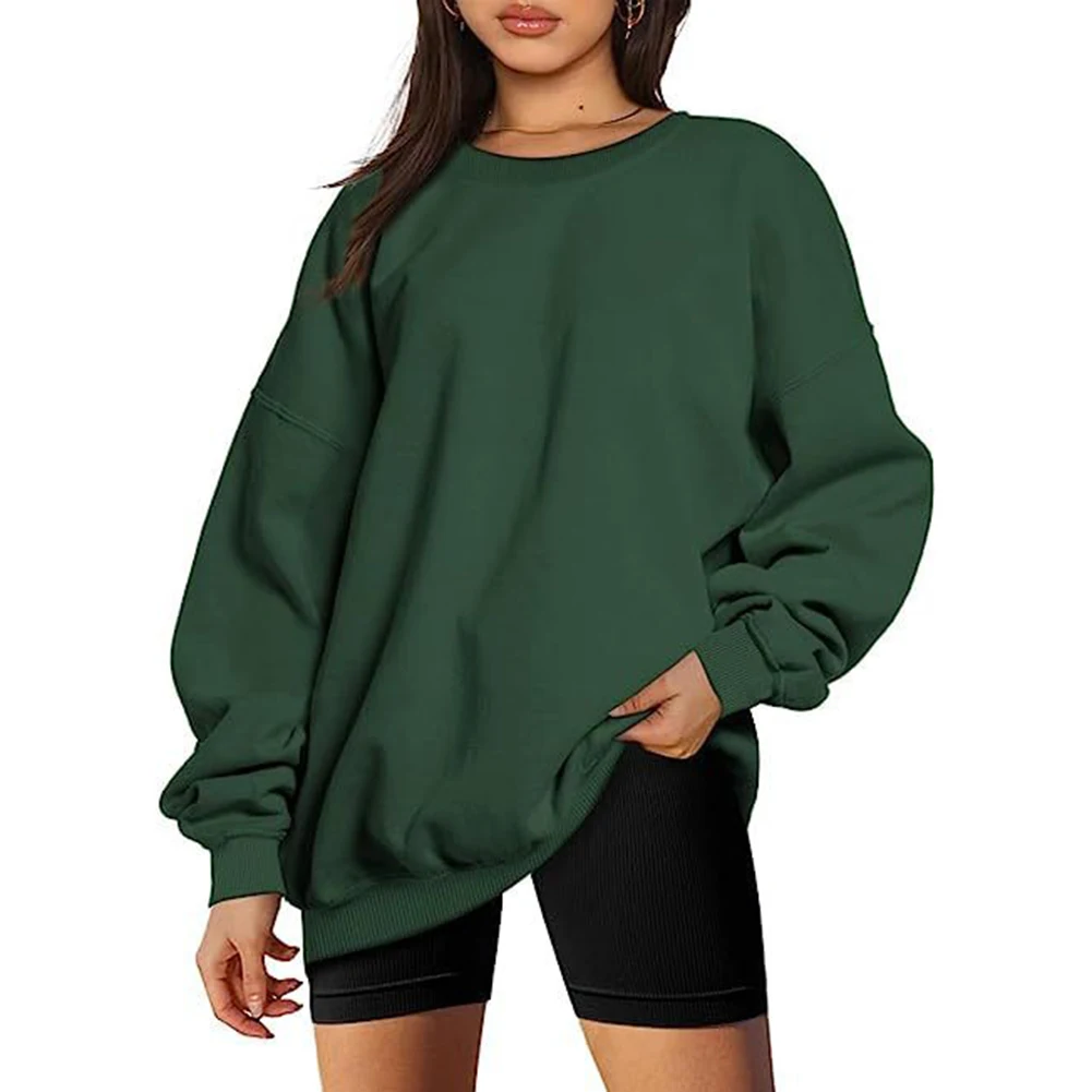 Pull en peluche décontracté à manches longues sortie décontractée armée vert décontracté Streetwear sweat à capuche flambant neuf état ajustement confortable