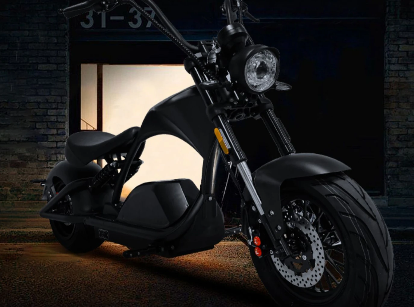 Magustin Tide brand electric motorcycle black samurai scooter adult high-speed electric motorcycle