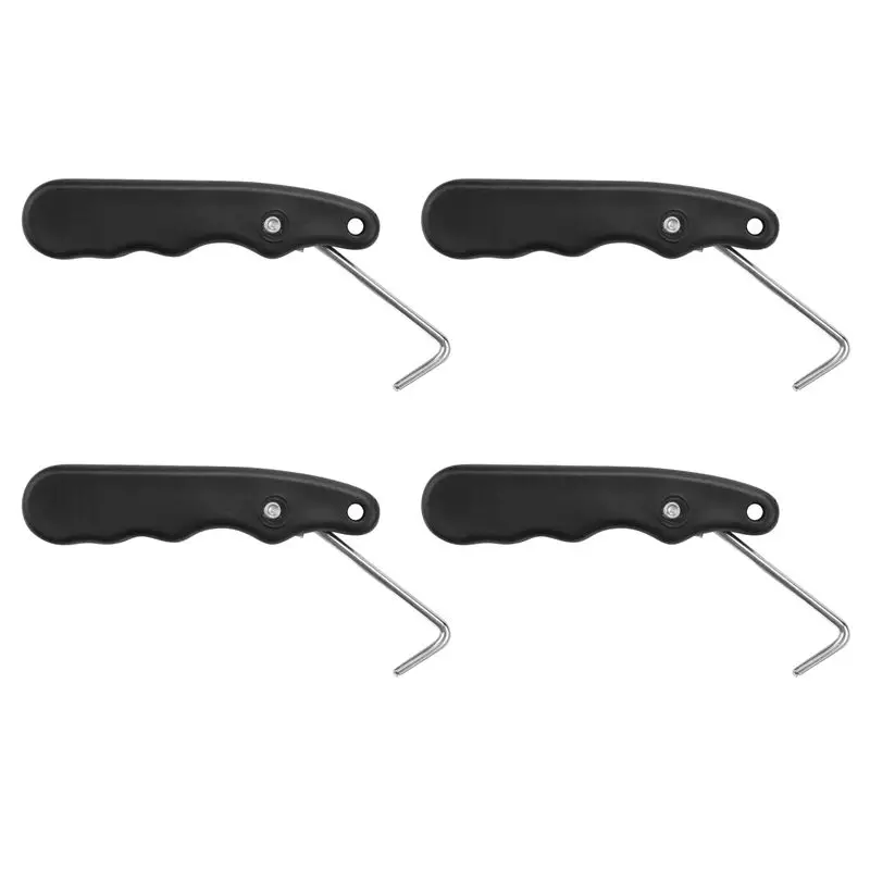 

HOTB72A 4Pcs Folding Shoe Lace Puller,Portable Lace Tightener Tool,Skate Lace Tightener For Hockey Ice Skates Figure Skates Boot