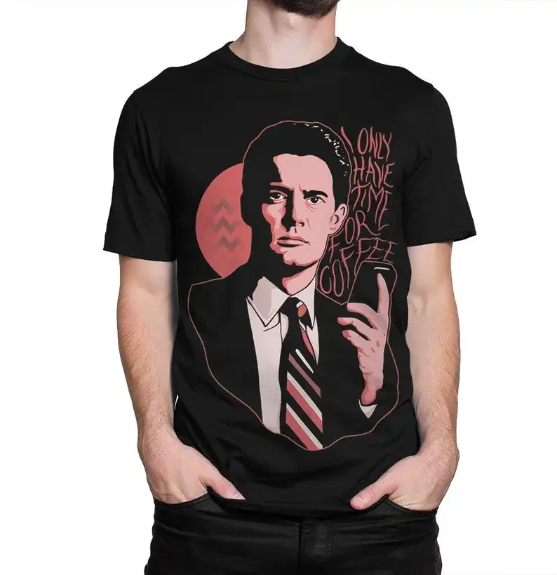 Camiseta Twin Peaks I Only Have Time For Coffee, camiseta Dale Cooper, camiseta para hombre y mujer, todas las tallas