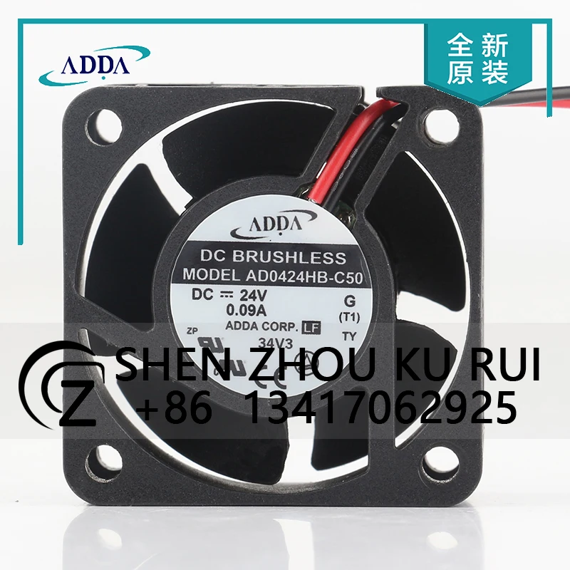 

ADDA AC EC 4020 40X40X20MM 4CM 5V 12V 48V DC24V 0.09A Computer double ball High speed large air volume AD0424HB-C50 cooling fan