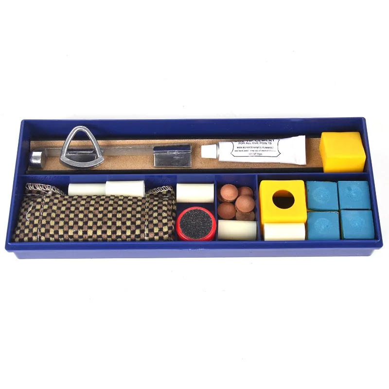 Pool Cue Tip Repair Full Accessories Leather Tips Sander Clamp Cement Table Spots for Snooker Billiard Club Daily Maintenance