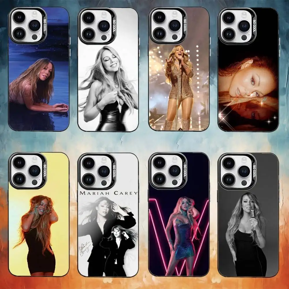 

singer M-Mariah Careys Butterfly Phone Case For iPhone17,16,15,14,13,12,11 Plus,Pro Max Black Candy Matte Shockproof Cover