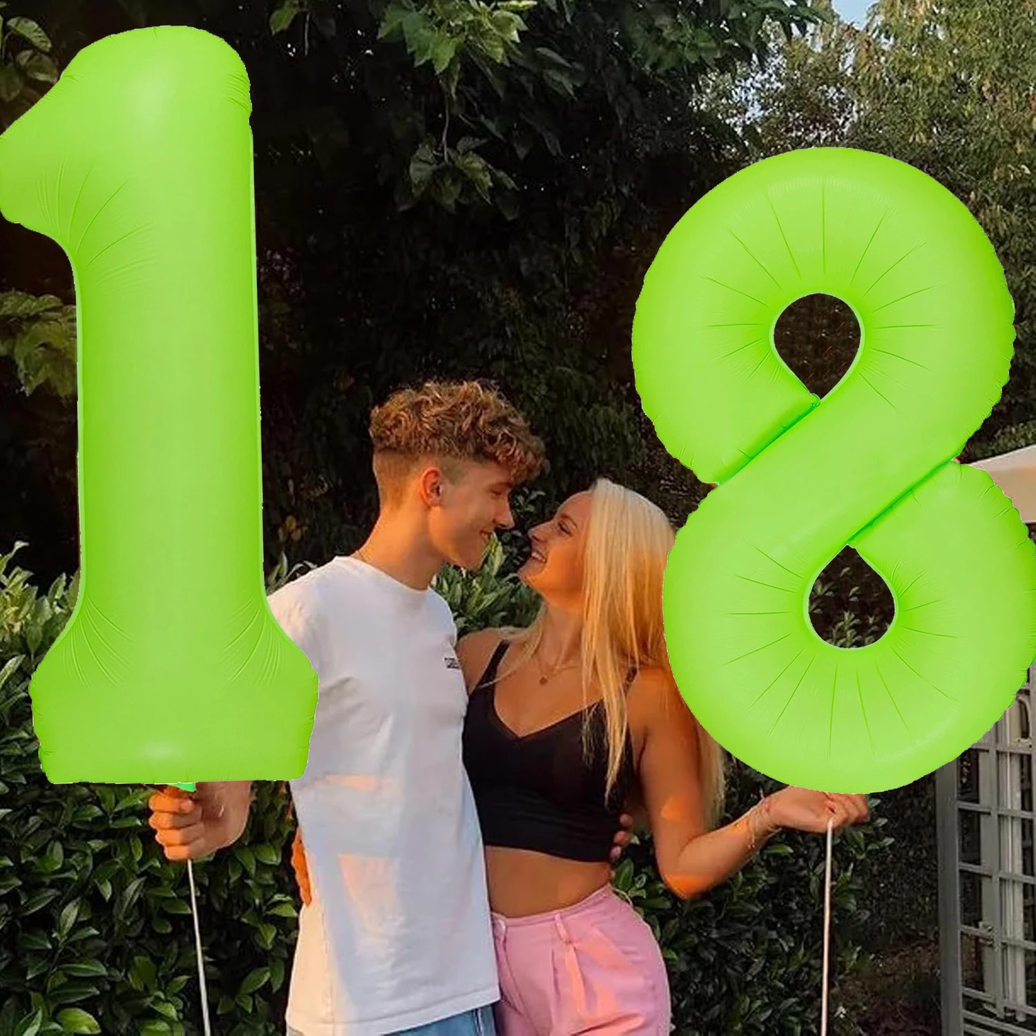 Neon-Fluoreszierende Grüne Digitalballons, Leuchtende Partyballons für Geburtstagsfeiern und Jubiläumsdekorationen – Detail 3
