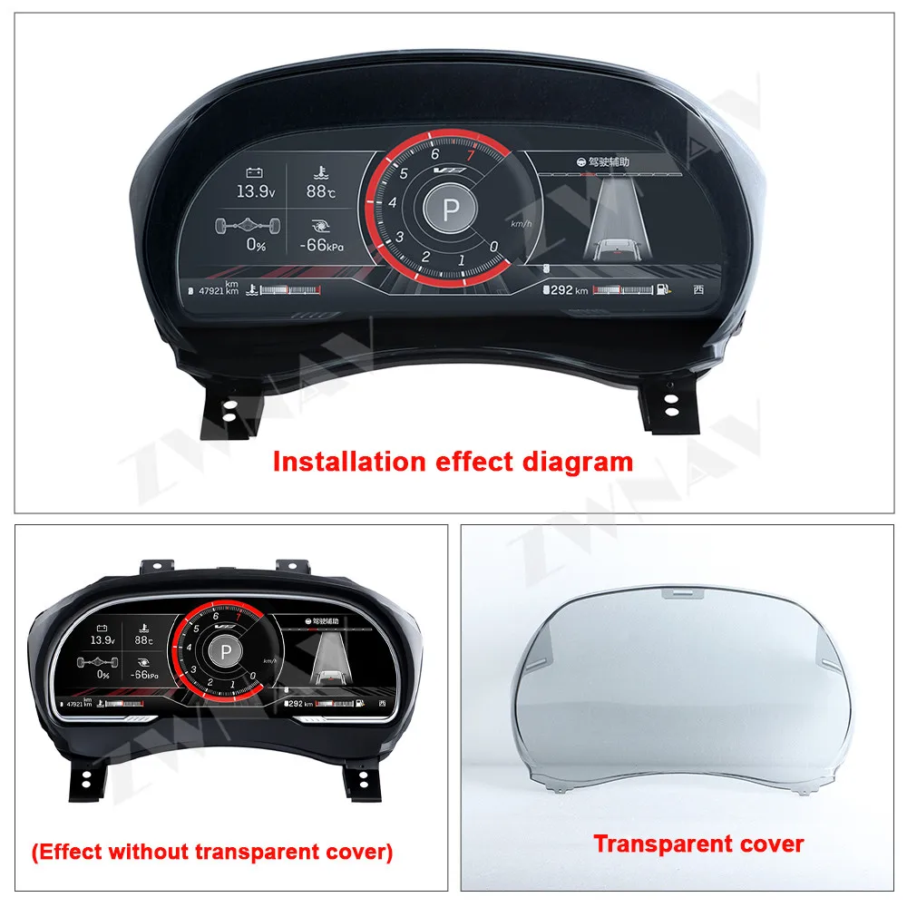 

12,3 дюйма для Cadillac SRX/XTS/CTS/ATS 2013-2019, ЖК-дисплей, приборная панель, цифровые кластеры, умные датчики
