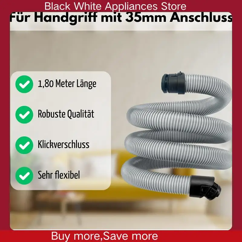 Staubsaugerschlauch kompatibel für S8 S8000 C3 Complete & C3 Compact. Ersatzteile für 1,8 m Standard-CLIM