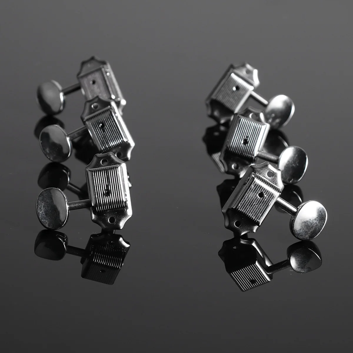 

Electric Guitar Tuning Pegs Silver 3R3L For Replacement Guitar Machine Heads Tuning Keys