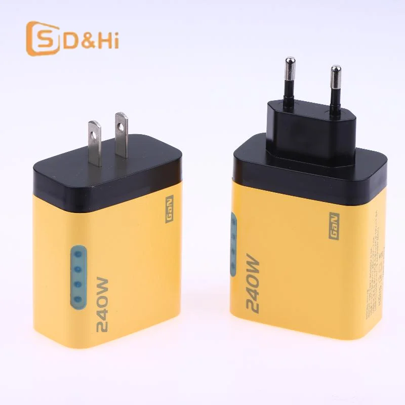 5 In 1 240 W GaN USB C Ladegerät Multi Ports High Speed USB Lade Adapter Schnell Lade Telefon Ladegerät power Adapter EU/Us-stecker