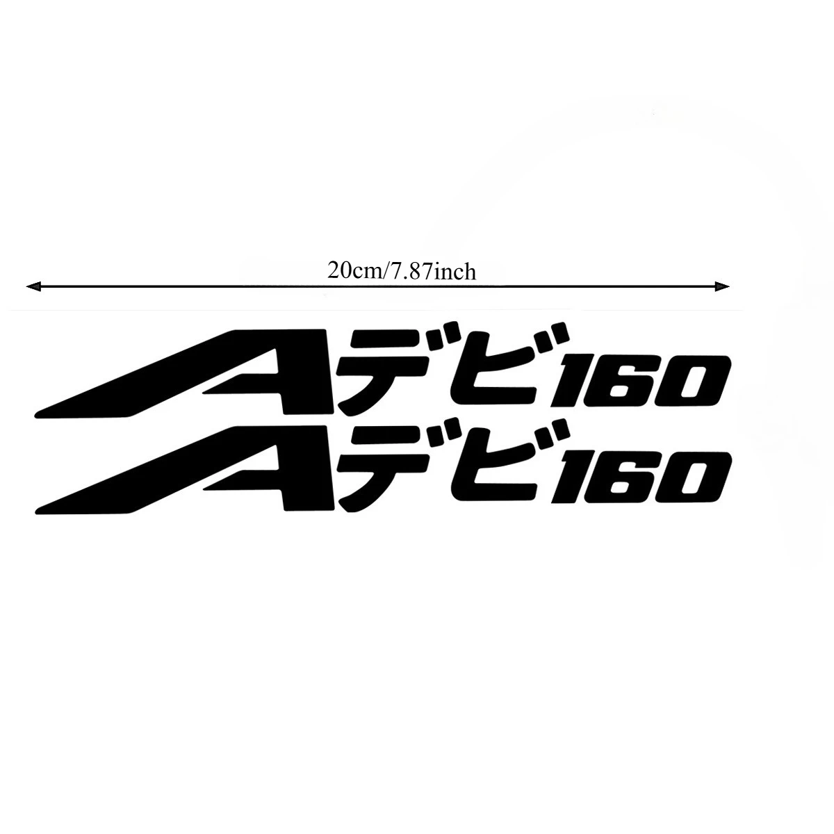 1set 2D Flat A160 Sticker Japanese Style Waterproof Vinyl Decal for Motorcycle Scooter Helmet Decor