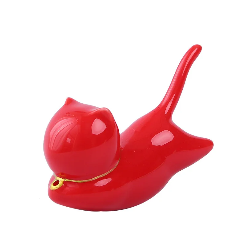 

Cat ceramic ornaments, tea pets, household incense inserters