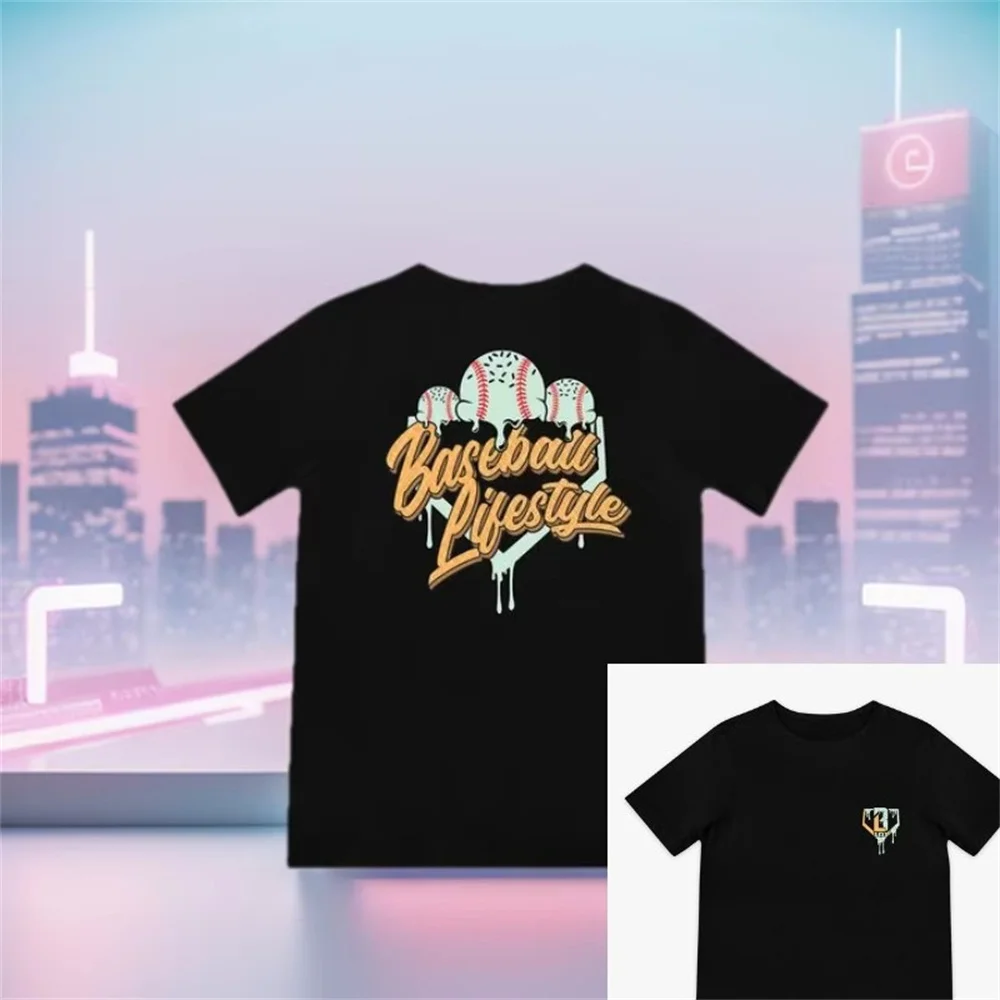 

Summer 2025 Trendy T-shirt Style Casual Fashionable Loose Men's TShirts Summer Men and Women Street Tops Cotton Tees Clothing