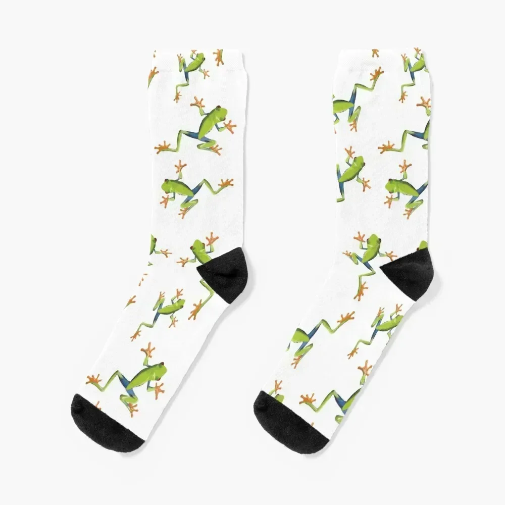 

Greenery tree-frog Socks new in's hockey custom sports Run Women's Socks Men's Crossfit retro Run Ladies Socks Men's