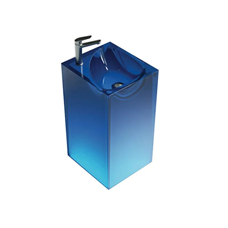 

Washbasin, transparent washbasin, washbasin, household integrated color sink