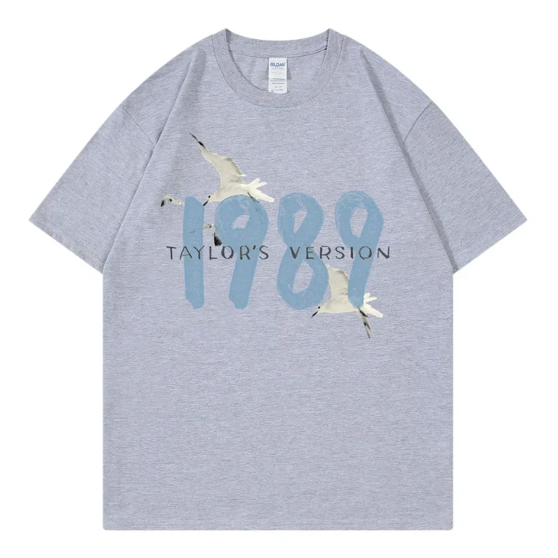 Camisetas de Taylor Swifts 1989, camiseta para hombres y mujeres, regalo para fanáticos, concierto de música, ropa de calle Unisex de manga corta, camiseta de gran tamaño